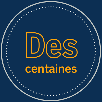 Des centaines 